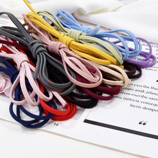1Met phôi dây cột tóc dẹp trơn làm cột tóc handmade