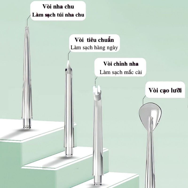 Tăm nước cầm  tăm nước cầm tay du lịch máy tưới miệng-Tặng 4 đầu phun Bảo hành 6 tháng  máy tăm nước