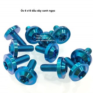 ỐC GR5 TITANIUM XANH NGỌC SIZE 5Li VÀ 6Li