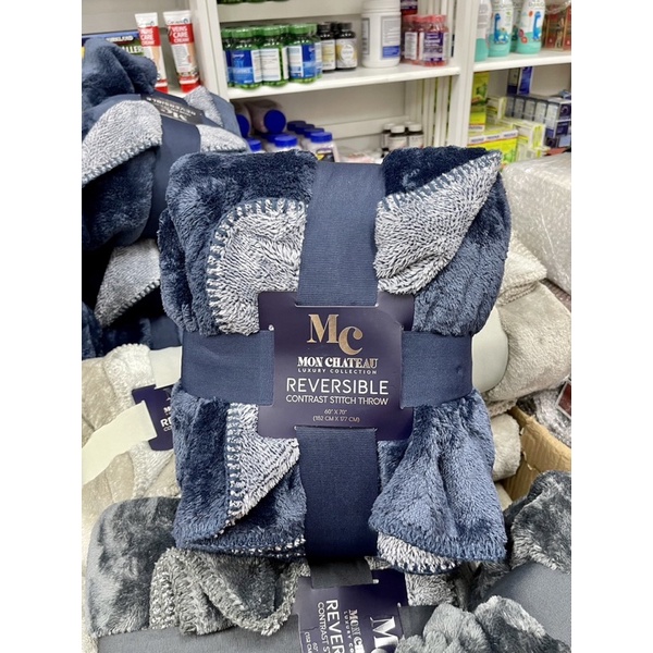 Mền Lông Cừu MC - Mon Chateau Luxury REVERSIBLE - 152cm x 177cm