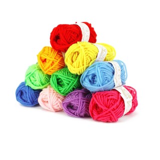 Set 12 Cuộn Len Đan Nhiều Màu Sắc