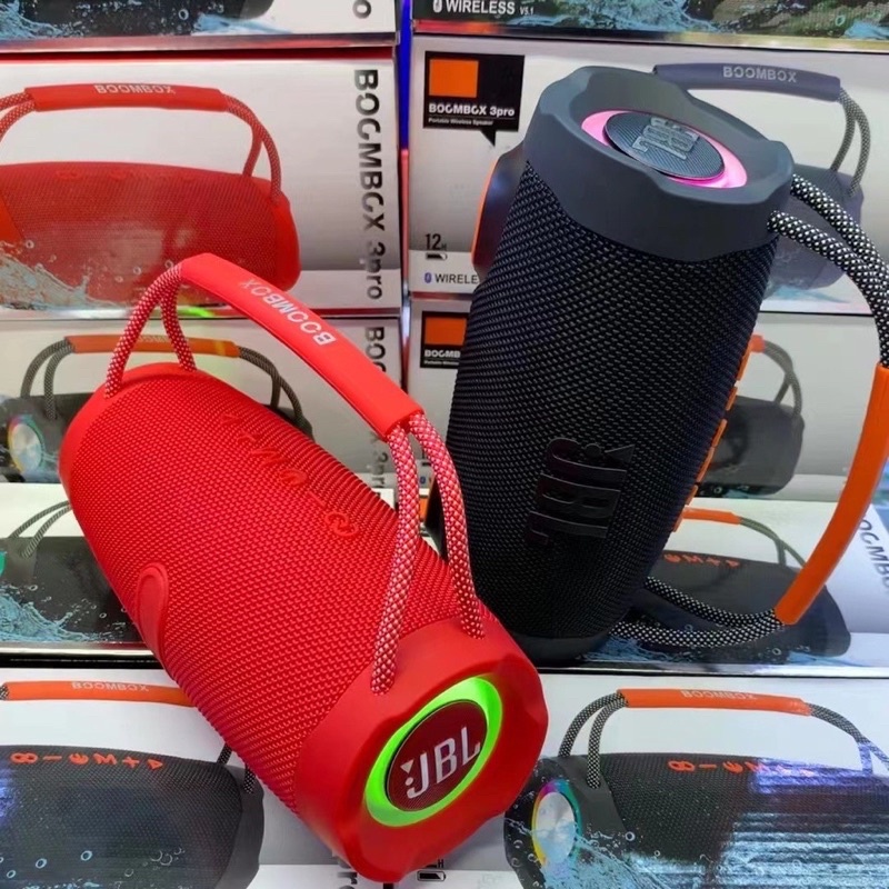 Loa Bluetooth JBL Bombox 3 Pro đèn leb bass mạnh âm thanh lớn Pin tới 6h - Kết nối nhiều loa cùng lúc BH 1-1
