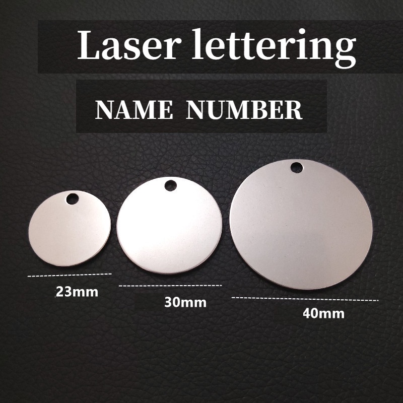 Thẻ Tên Bằng Thép Không Gỉ Khắc Chữ Bằng laser Chống Mất