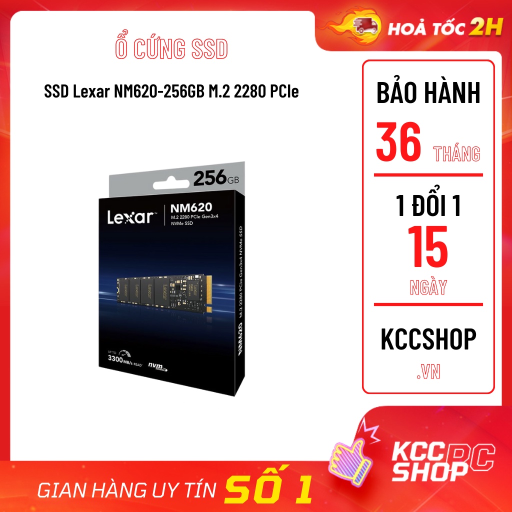 Ổ cứng SSD Lexar NM620-256GB M.2 2280 PCIe