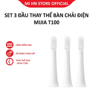 Set 3 đầu bàn chải thay thế cho bàn chải điện Xiaomi Mijia T100 Shop Mi HN