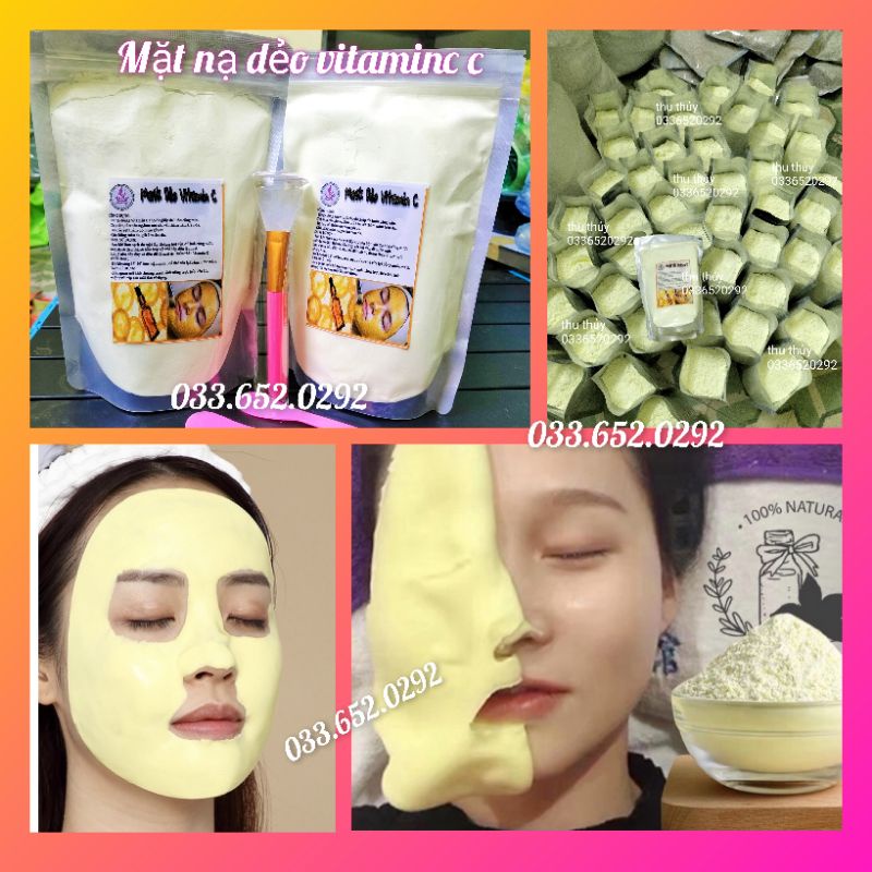 500g/1kg mặt nạ dẻo vitaminc giảm nám sạm da dưỡng trắng da