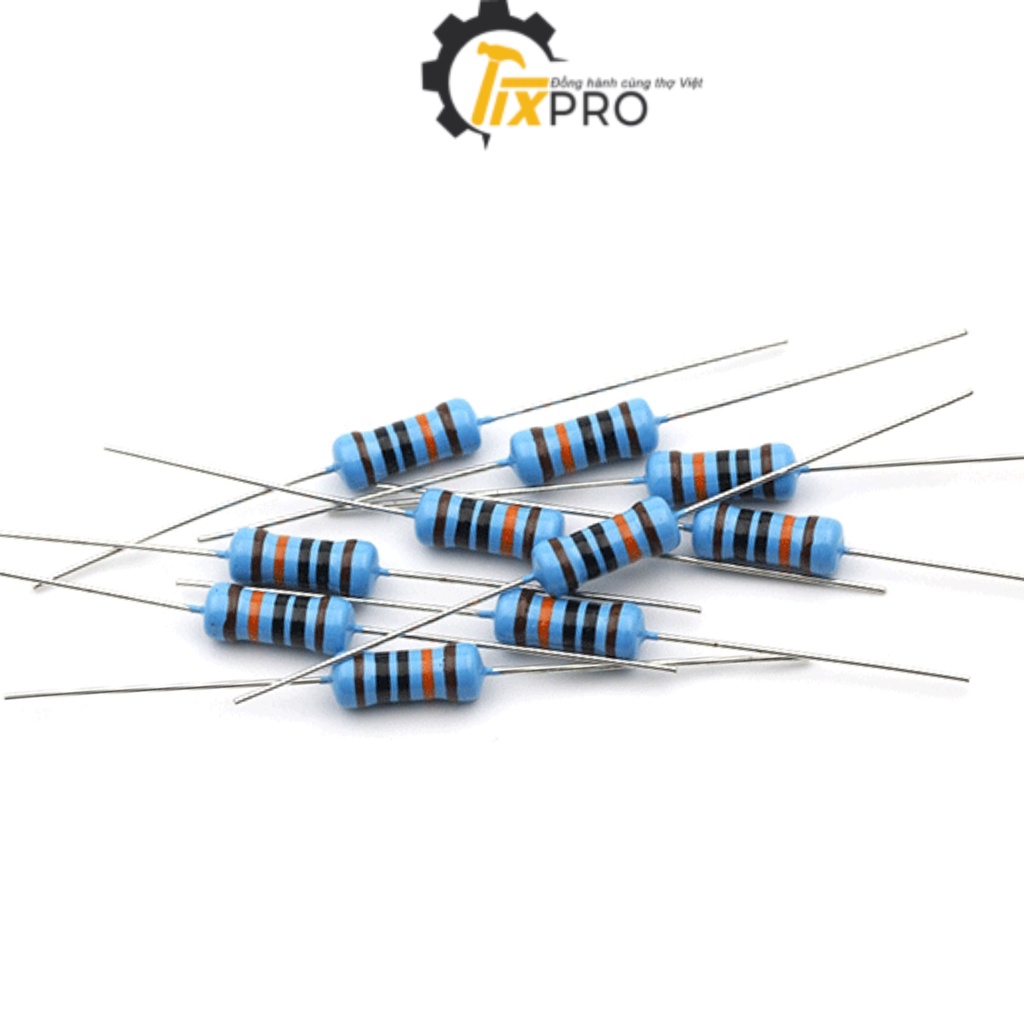 Điện trở vạch 1W 15K 1% chân đồng (10c)