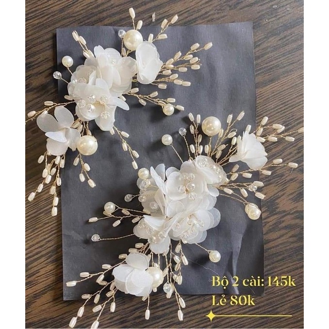 Các mẫu cài tóc cô dâu