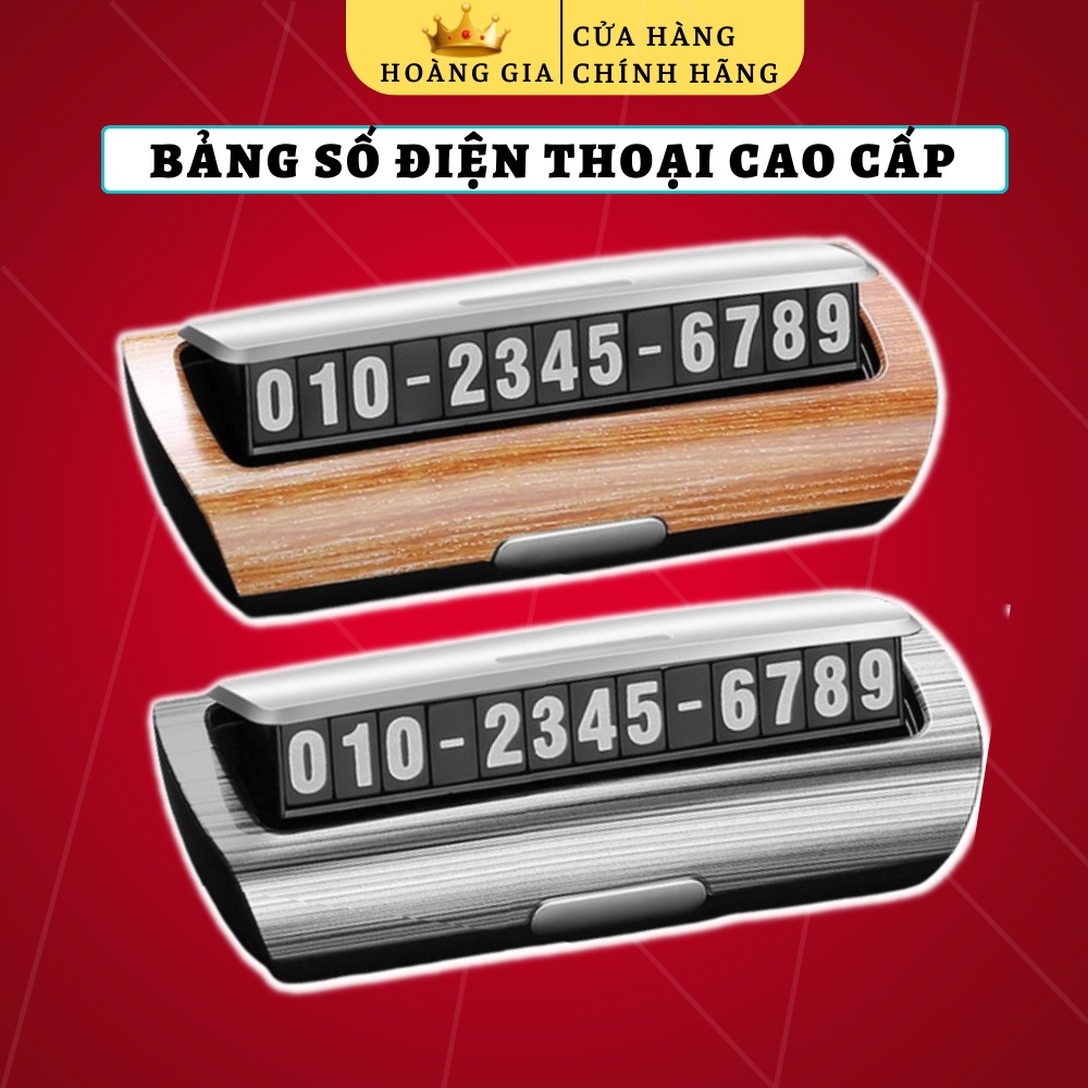 Bảng Số Điện Thoại Ô Tô - Bảng Ghi Số Điện Thoại Đặt Trên Taplo Xe Hơi Hỗ Trợ Khi Đỗ Xe YUMCHO Cao Cấp, Sang Trọng