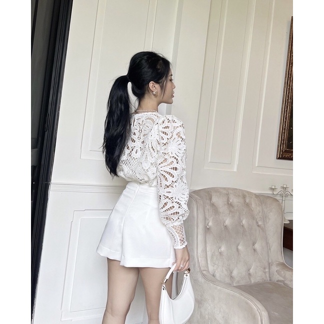 Áo ren nữ tay dài