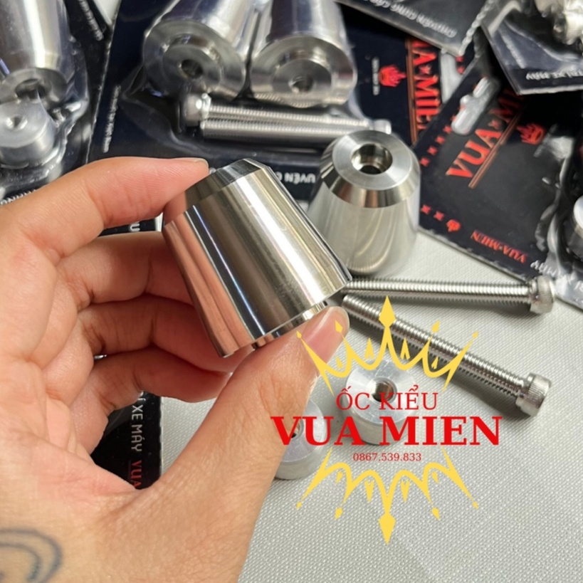 Gù tay lái mẫu SH350i inox 304 sáng bóng đằm tay lái