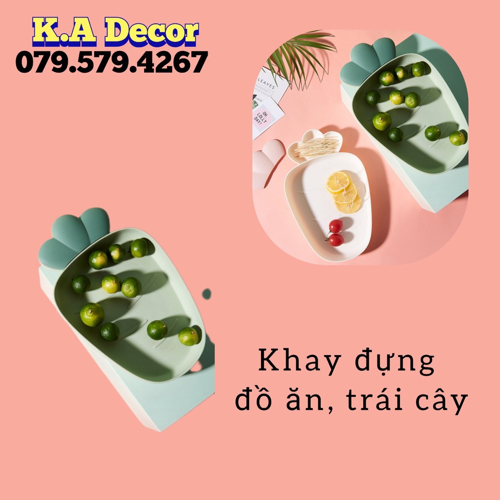 Khay đựng đồ ăn nhẹ hình củ quả cho bé