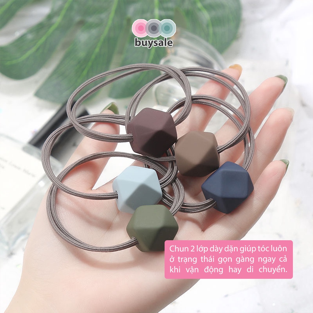 Thun buộc tóc kiểu Hàn Quốc, thiết kế thanh lịch, chất thun chắc chắn, không gây gãy tóc - BuySales - BSPK306