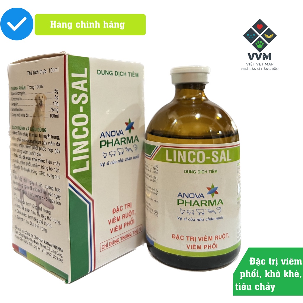Dứt điểm khò khè, tiêu chảy gà đá [SGV Lincosal 100ml]