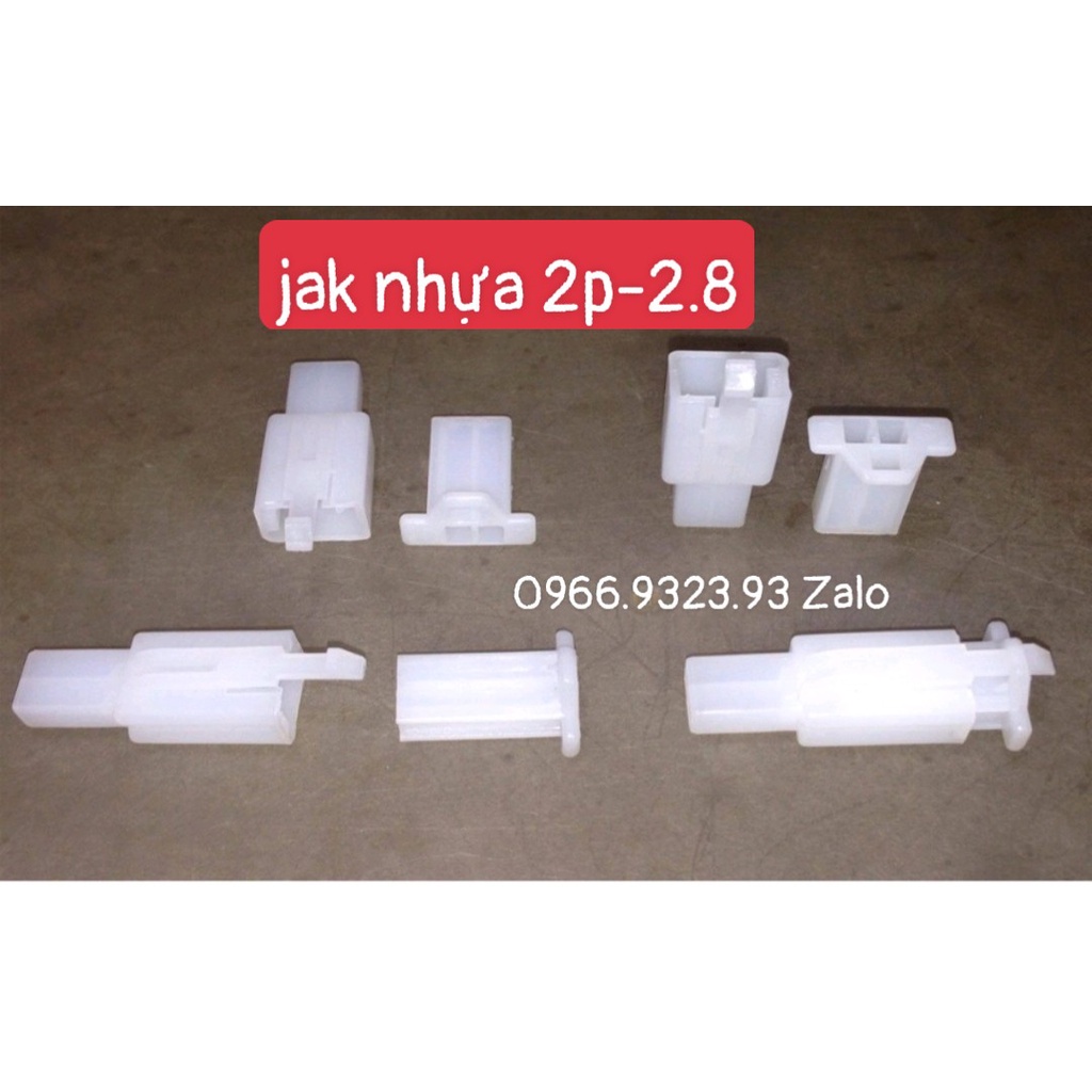 Bộ nhựa giắc cos xe máy đủ loại 2P 3P 4P cos 2.8mm dày đi kèm chuyên dụng