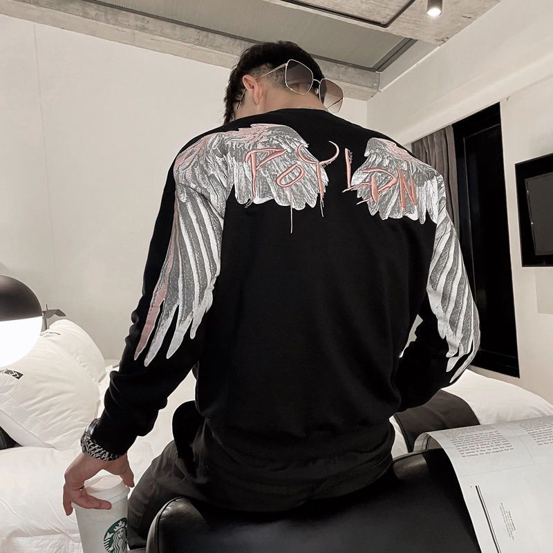 Áo Thun Nam Dài Tay Cổ Tròn Thời Trang Hàn