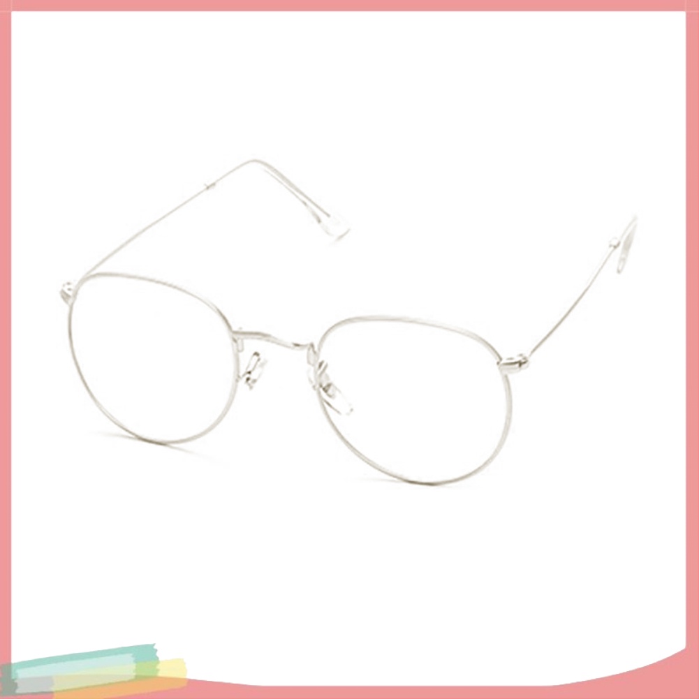 Mắt kính gọng kim loại tròn phong cách Vintage thời trang cho nữ