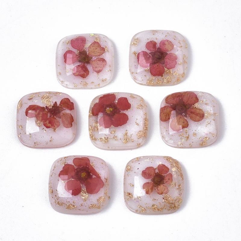 Bộ 2-5 Bông Hoa Khô Trong Suốt 20x7~9mm