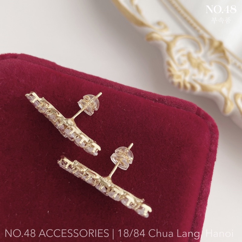 Nút cài khuyên tai chốt khuyên tai bạc s925/mạ vàng 18K cao cấp không dị ứng