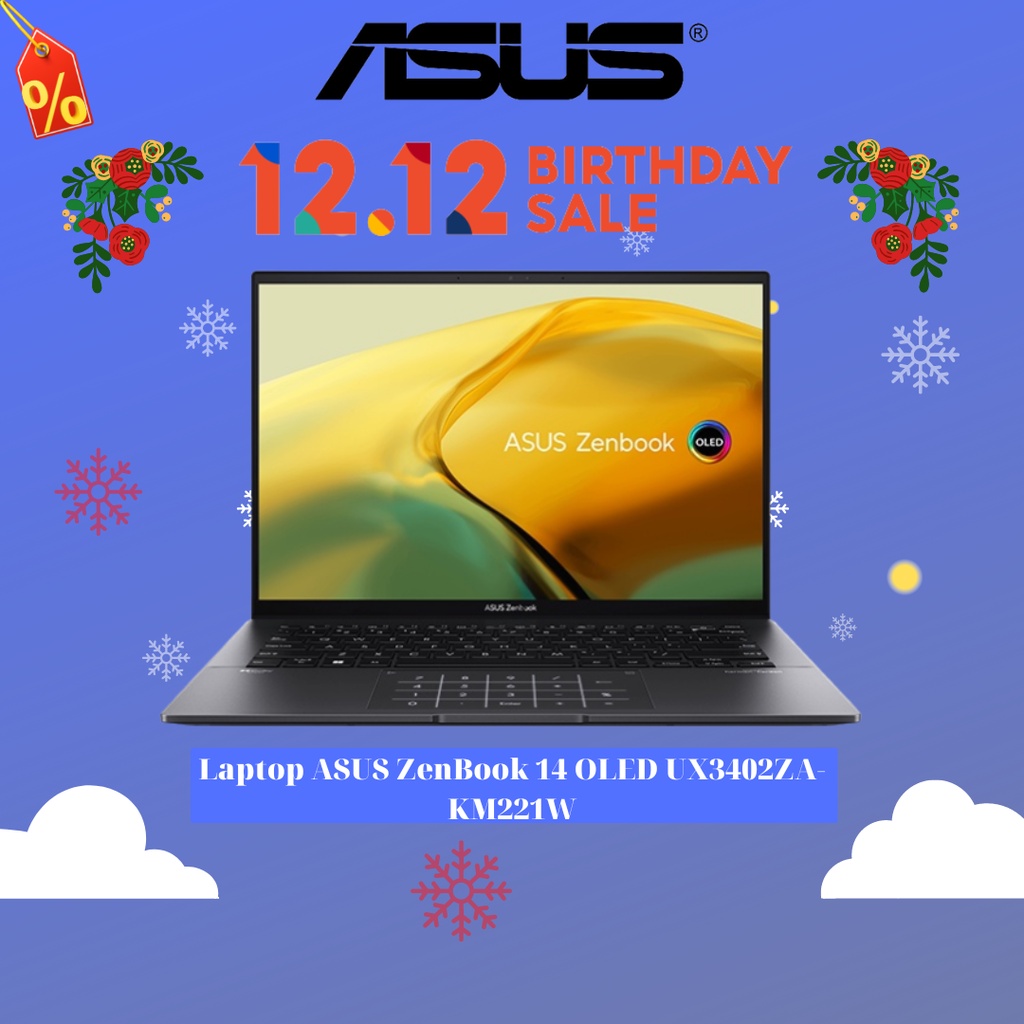 Laptop ASUS ZenBook 14 OLED UX3402ZA-KM221W i7-1260P | 16GB | 512GB | 14' 2.8K OLED