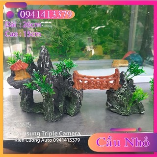 Mô Hình Cây Cầu Trang Trí bể cá cảnh
