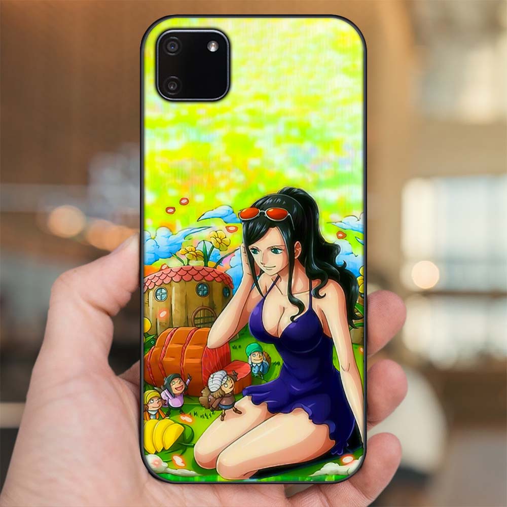 Ốp lưng Realme C11 2020 viền đen in hình Nico Robin One Piece Đảo Hải Tặc