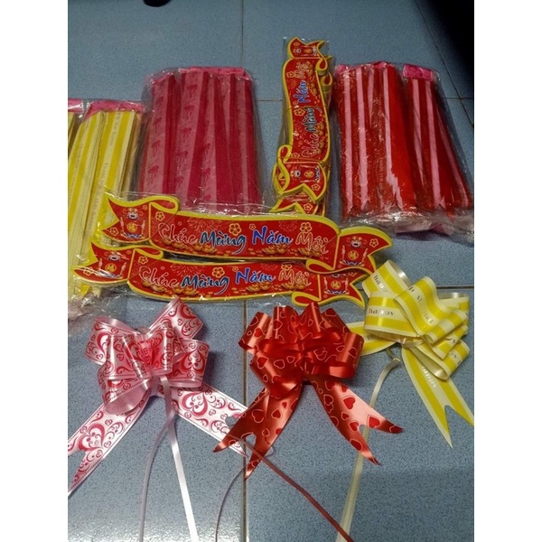 set nơ, túi kiếng, tem CMNM