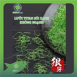 Lưỡi chép răng sói - xanh - không ngạnh