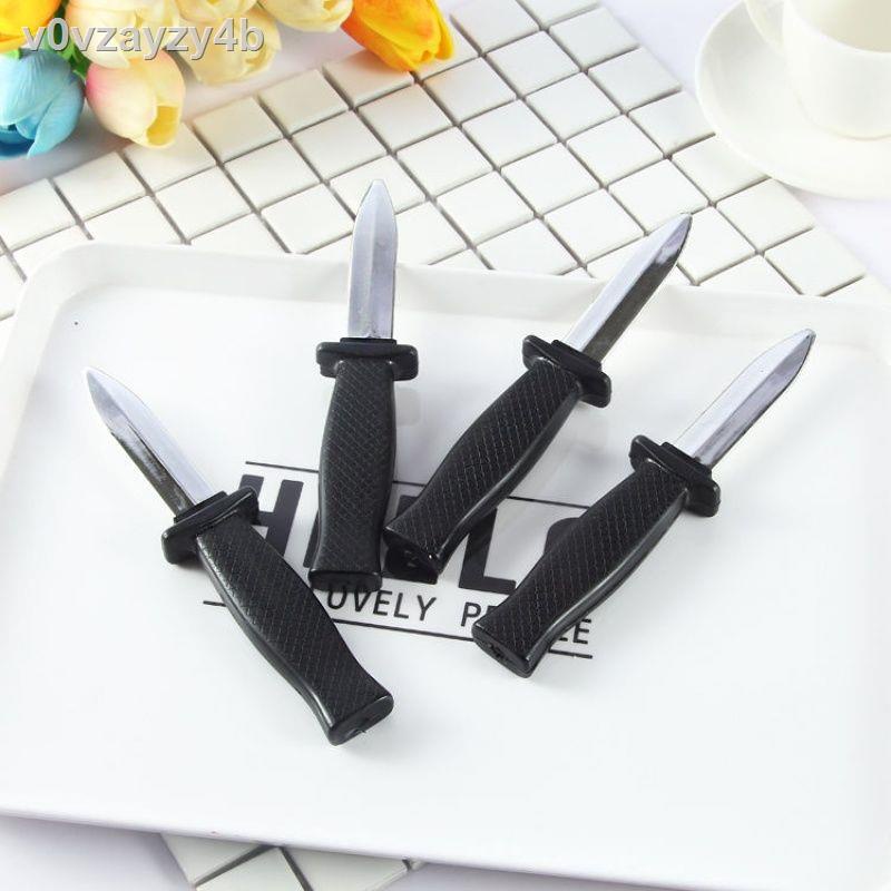 Toàn bộ người thu nhỏ dao nhựa kính thiên văn lưỡi lê giả dao giả mạo đồ chơi người lớn ảo thuật đạo cụ biểu diễn trò đù