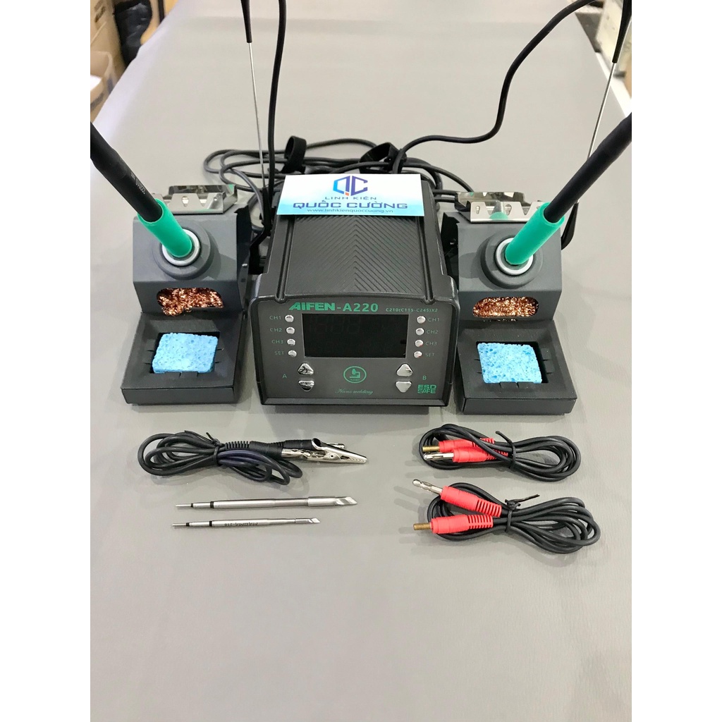 Trạm hàn Aifen A220 ( 2 tay C210 và C245)