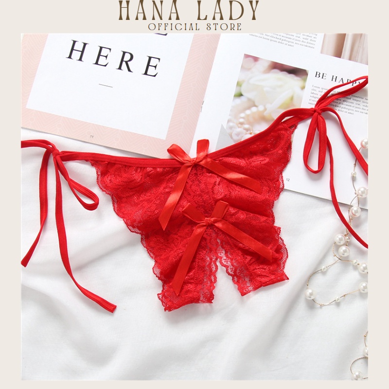Quần lọt khe ren nữ quyến rũ hở đáy xuyên thấu sexy L028