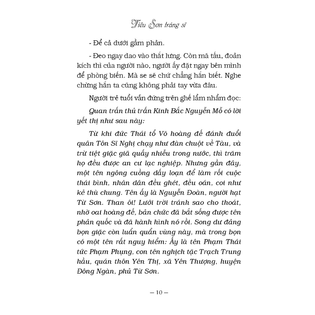 Sách - Tiêu sơn tráng sĩ (In theo bản của NXB Đời Nay, 1940)