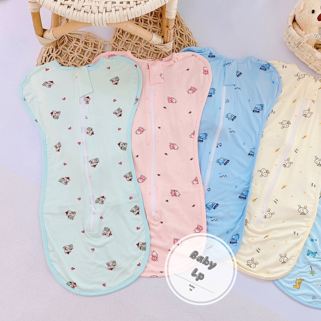 (MS65)Nhộng chũn siêu mềm mịn co giãn 4 chiều giúp bé ngủ ngon