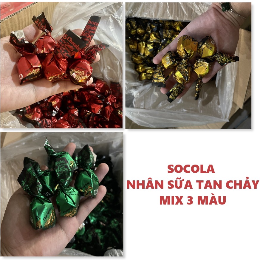 500G KẸO SOCOLA NHÂN SỮA TAN CHẢY SIÊU NGON
