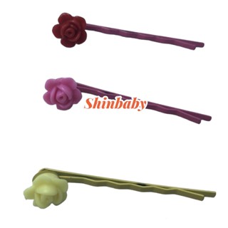 Kẹp tăm ghim tóc, kẹp mái hoa hồng nhỏ xinh nhiều màu dễ thương