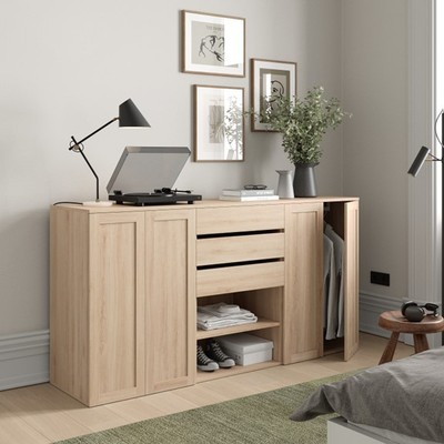 PARA, Tủ quần áo lưu trữ WAR_061, 195x50x100cm, tủ đựng quần áo Scandi Home