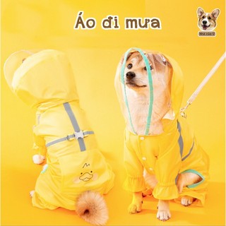 Áo Mưa Cho Chó nhiều mẫu - Áo Mưa 2 Lớp chống Nước Cho Chó Kích Thước Nhỏ Vừa