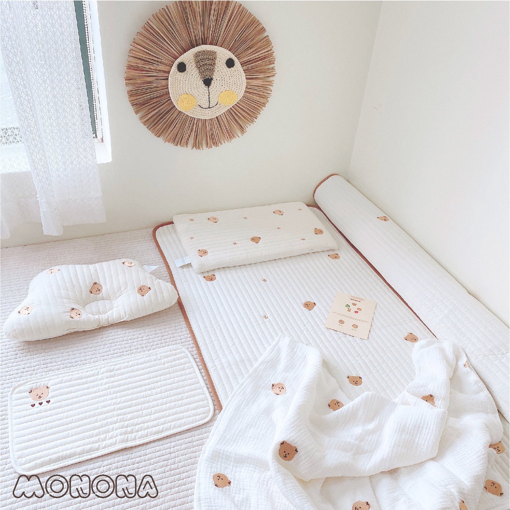 Thảm điều hòa kiêm chống thấm cho bé Monona kích thước 60*120cm,thoáng mát, mềm mại, tiện lợi