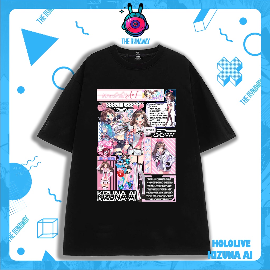 Áo phông Hololive: Kizuna AI Cotton 100% Nam / Nữ by The Runaway
