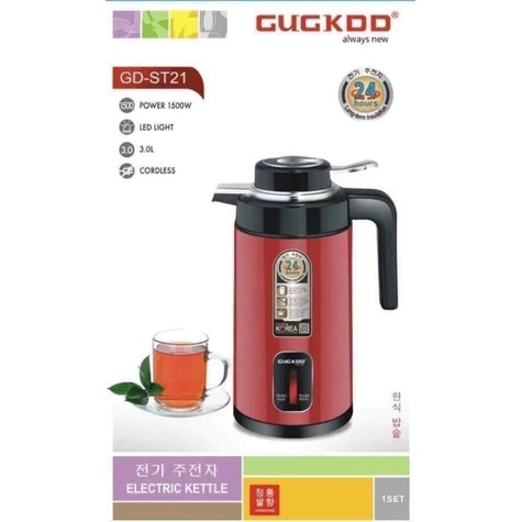 Ấm siêu tốc kết hợp giữ nhiệt CooKu dung tích 3L công suất 1500W