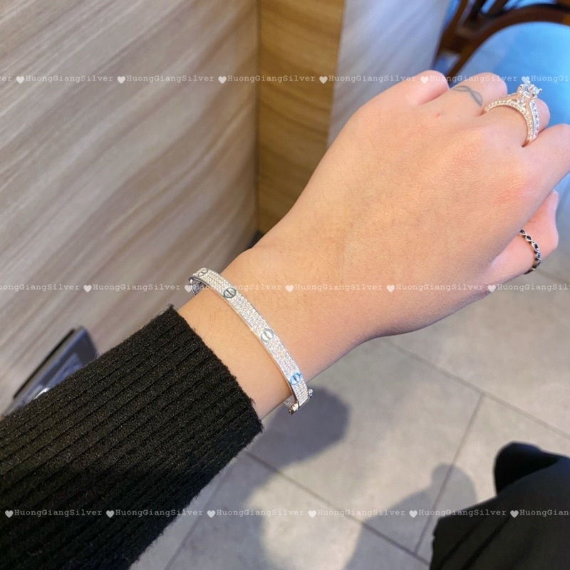 Vòng tay cartie full đá Bạc s925 - HuongGiangSilver