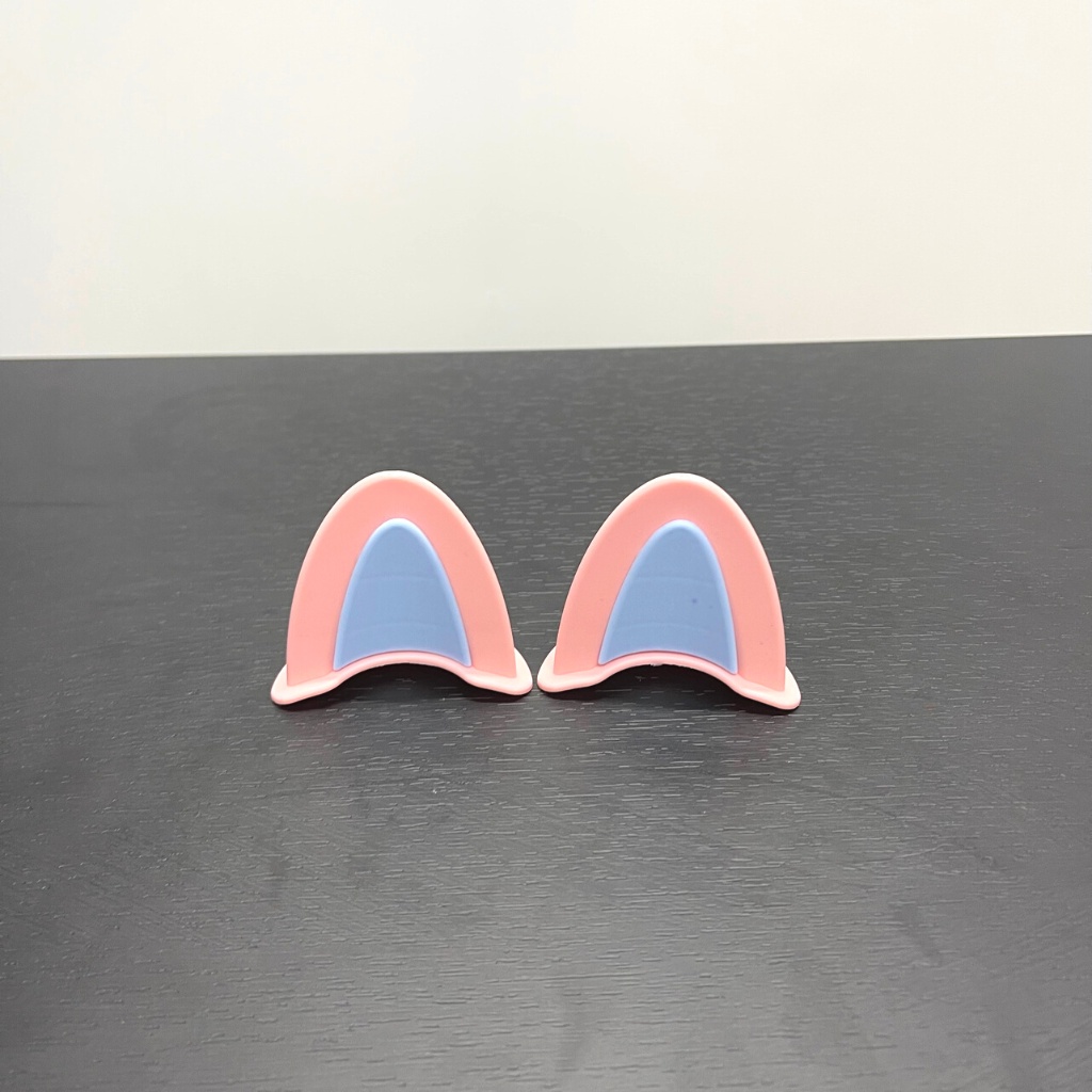 Tai mèo 2 màu gắn mũ bảo hiểm - hàng nhập khẩu