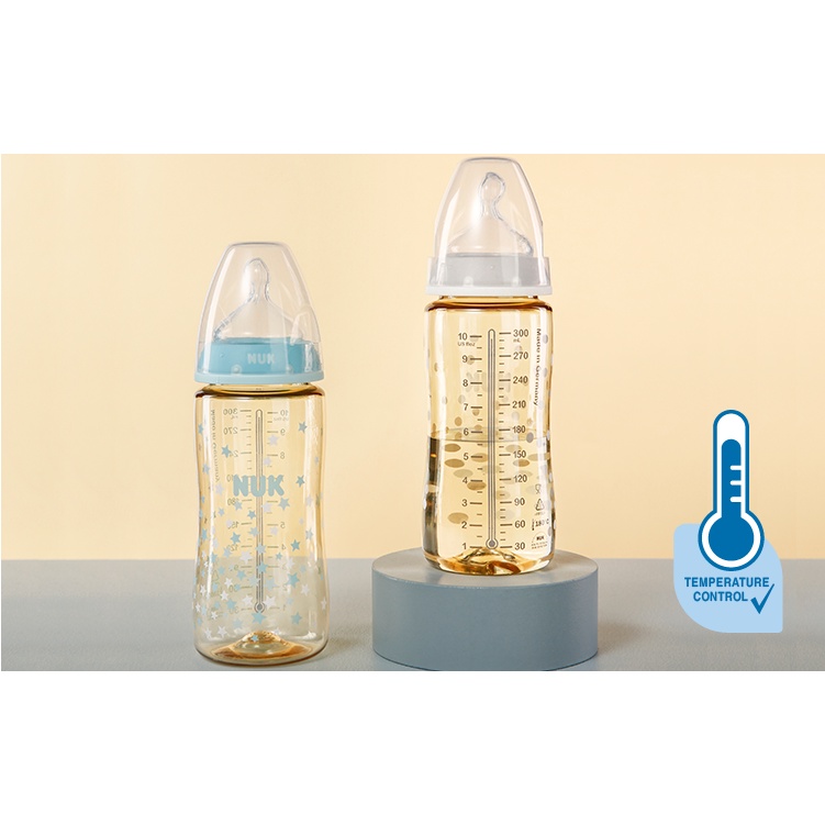 Chính Hãng, Có Tem Phân Phối - Bình Sữa Cảm Biến NUK Premium Choice+ Nhựa PPSU 150ml 300ml Núm Ti S1-M, S2-M