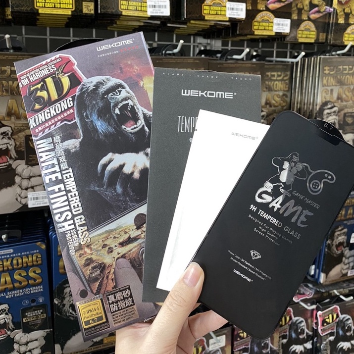 Cường lực Kingkong NHÁM dành cho iPhone chống bám vân tay, chuyên dùng chơi game