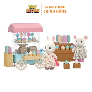 Bộ đồ chơi búp bê xe đẩy bán hàng có đèn và nhạc toystore FUDAER