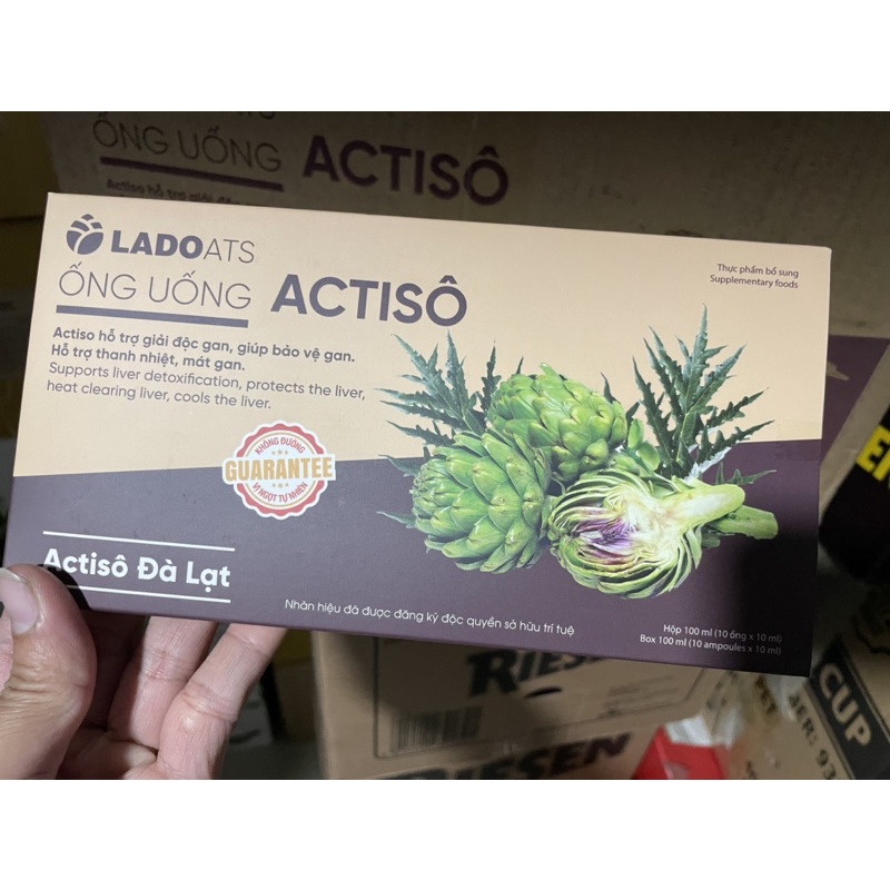 LAdo actiso không đường - cao ống atiso hộp 10 ống