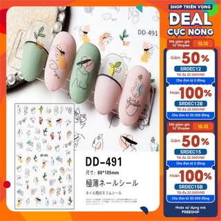 Stick hoạ tiết tượng hình dán nail, stick trang trí móng Thiên Di Nail