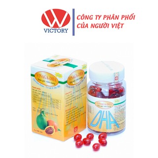 Viên uống dầu gấc Vinaga-DHA 100 viên - Bổ mắt, đẹp da - Victory Pharmacy