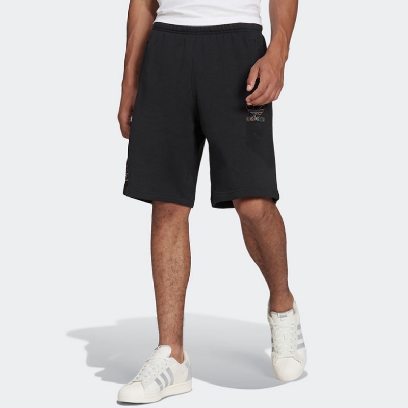 Quần Short Thể Thao Adidas 100% Cotton Thoáng Khí In Họa Tiết Kẻ Sọc Cho Nam
