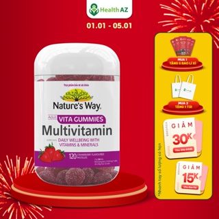 Mã BMLT30 giảm đến 30K đơn 299K Kẹo Dẻo Multi-vitamin NATURE S WAY Tăng